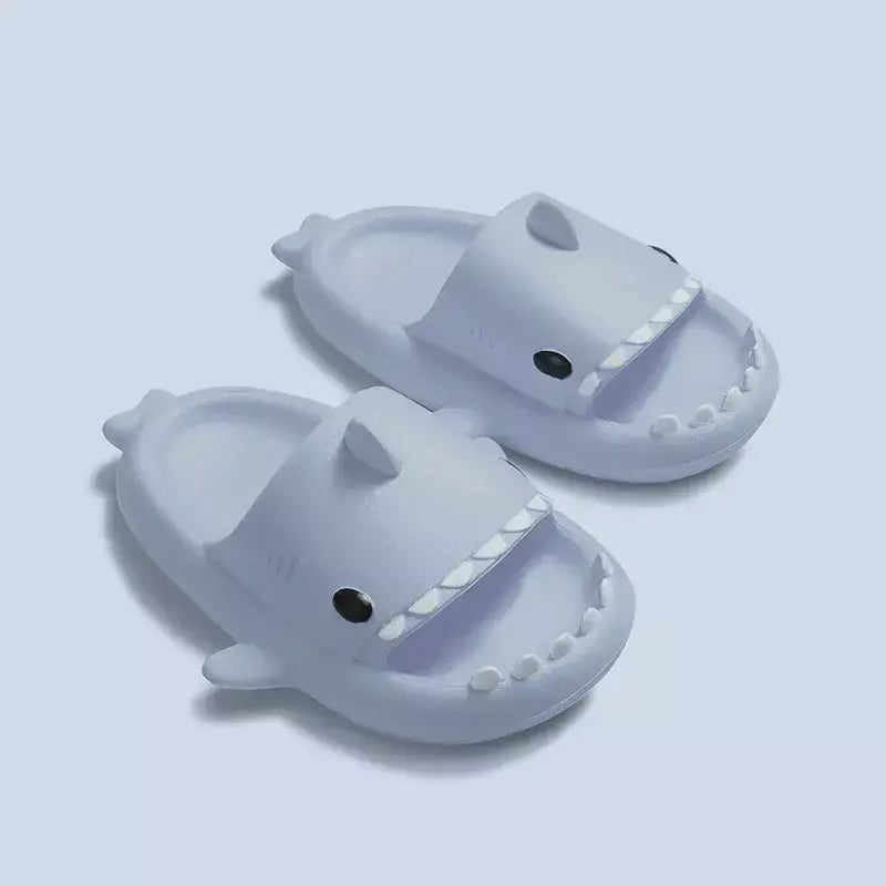 Crianças chinelos dos desenhos animados sandálias de tubarão verão meninos meninas bebê crianças sapatos sola macia antiderrapante