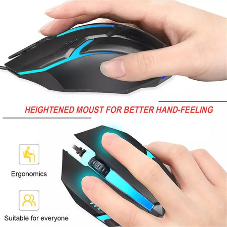 E-sports usb com fio mouse colorido led mouse para jogos 5000 dpi com fio mouse óptico com fio gamer mouse para desktop computador portátil