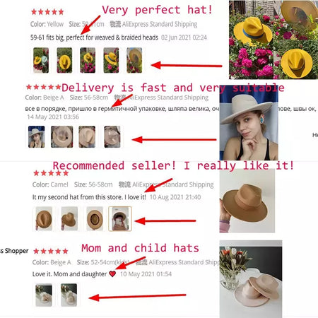 chapeu feminino chapeu chapeu masculino gorro Chapéu fedora mulheres fita banda homens chapéus de aba larga igreja casamento clássico bege branco chapéu do inverno das mulheres dos homens 2021 new gorras hombre