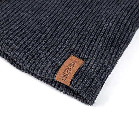 Chapéu clássico de inverno tricotado URGENTMAN Label Casual boné para mulheres homens manter quente adicionar forro de pele chapéu de inverno fashion sólido gorro chapéu 16 cores boné de esqui