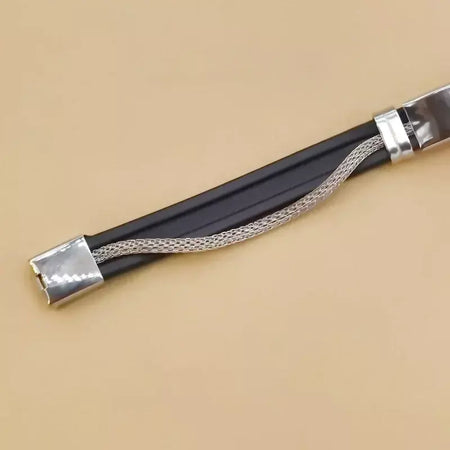 puseira masculina de ouro Pulseiras de aço inoxidável manguito para homens mulher pulseira de borracha preta com corrente 17 19 21cm cinto ajustável homem mão jóias presentes masculino frete grátis