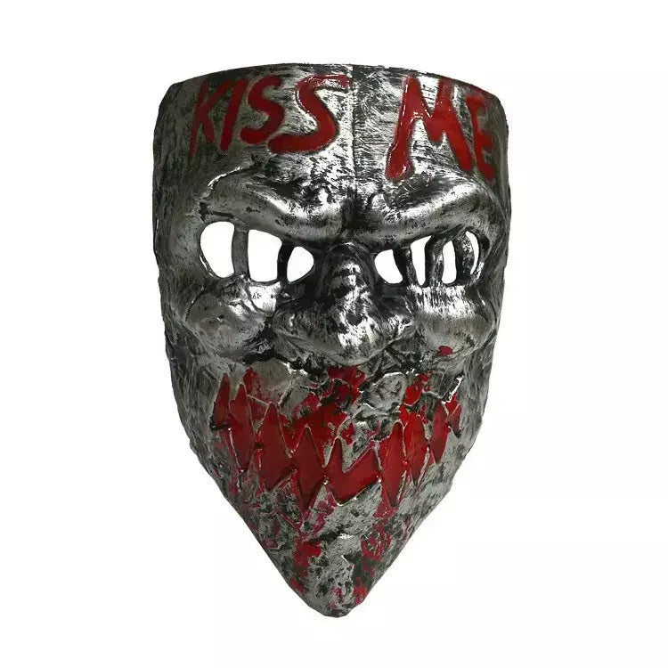 Máscara de Halloween da Purga Cruz, Assustador Cosplay Party Prop Coleção, Rosto Inteiro Resina, Máscara Assustadora do Filme de Horror, Novo, Quente