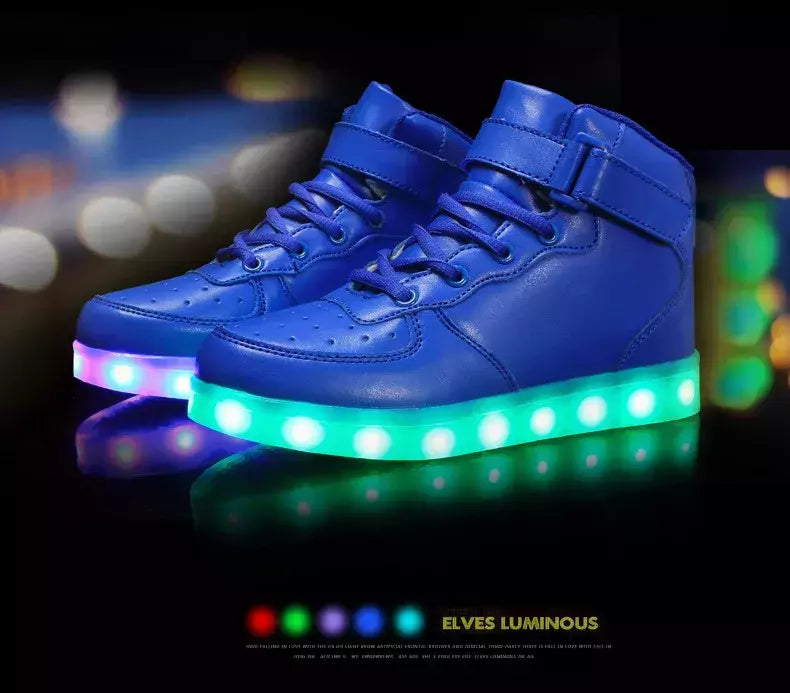 Tamanho 25-46 led sapatos com luzes brilhantes led chinelos para crianças & adulto feminino tenis para crianças meninos meninas sapatilhas luminosas