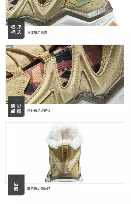 Rax à prova dwaterproof água caminhadas sapatos homens inverno ao ar livre tênis para homens botas de neve de pelúcia montanha botas de neve turismo ao ar livre sapato de corrida