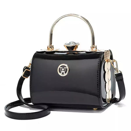 Bolsa De Noiva De Couro Brilhante para Senhoras, Pequena Bolsa De Ombro Quadrada, Saco Do Mensageiro, de Alta Qualidade, Marca De Moda, Designer, Novo