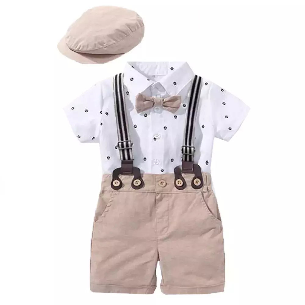 Recém-nascido Bebê Menino Vestuário Terno, Bonito Romper Bow Set, Aniversário Festival Presente, Macacão Chapéu, Criança Meninos, Vestido De Roupa De Casamento, Quente