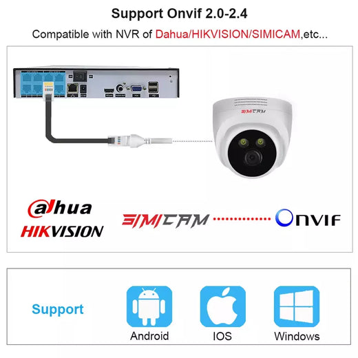 4k 8mp câmera ip de vigilância poe onvif h265 áudio dome onvif hd visão noturna detecção humana 48v 4mp cctv vídeo segurança para nvr