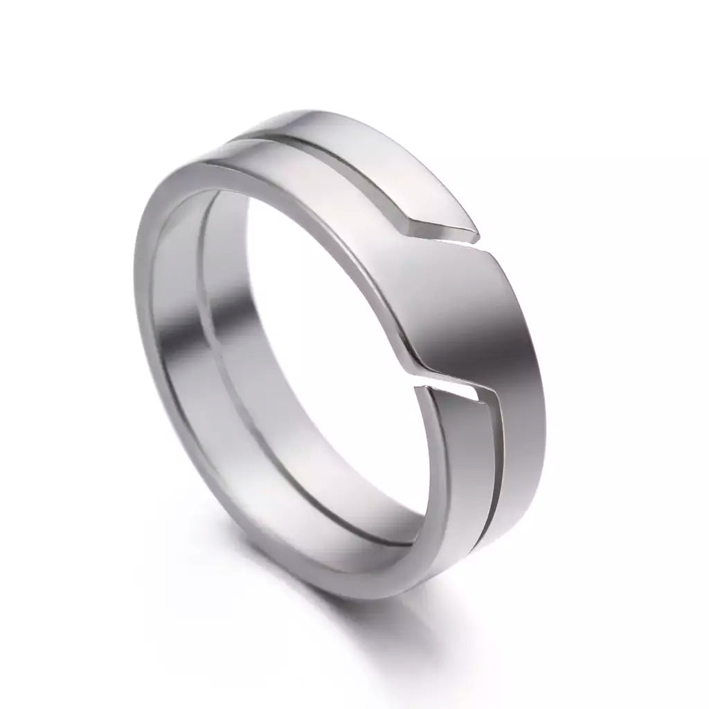 Skyrim anel de aço inoxidável para homens mulheres preto minimalista casual anéis de dedo 2025 casal jóias presente de casamento para amante