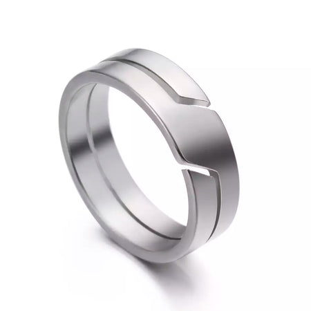 Skyrim anel de aço inoxidável para homens mulheres preto minimalista casual anéis de dedo 2025 casal jóias presente de casamento para amante