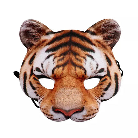 Halloween Cat Cosplay Máscara para Crianças, Meia Capa de Rosto, Festa Jogando Adereços, Traje Adulto Animal, Sexy