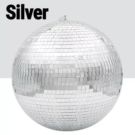 Bola de espelho de discoteca para festa, bola brilhante, luz de palco, bola de vidro rotativa, retrô, reflexiva, ktv, dj, luzes, decoração de natal para casa 2024