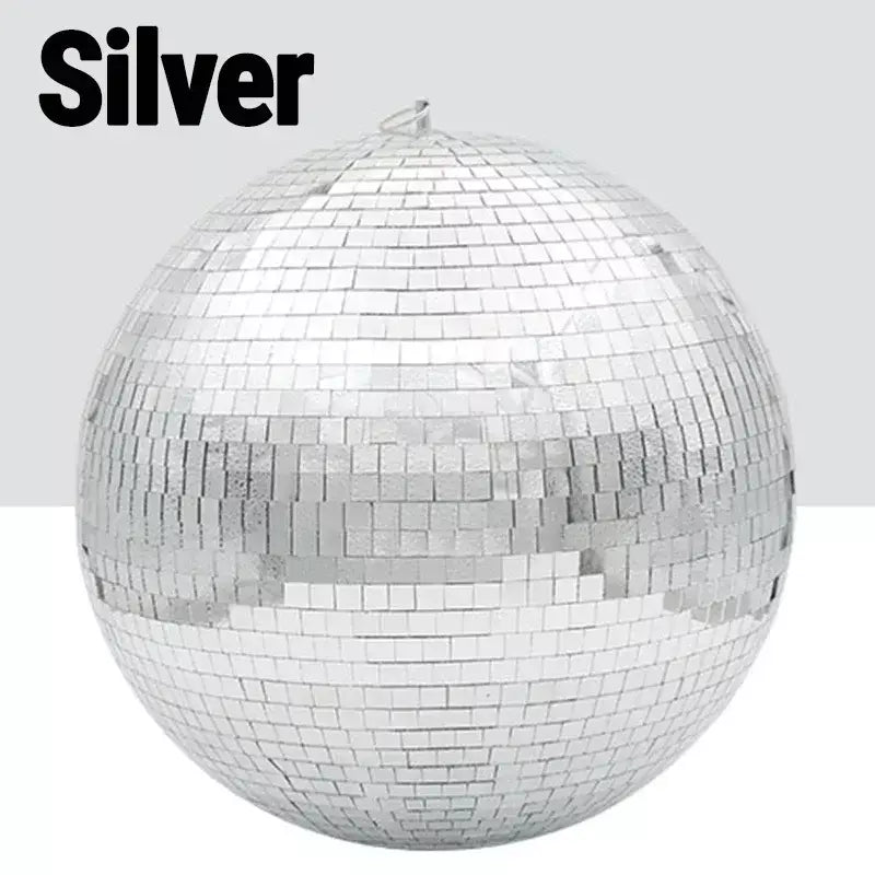 Bola de espelho de discoteca para festa, bola brilhante, luz de palco, bola de vidro rotativa, retrô, reflexiva, ktv, dj, luzes, decoração de natal para casa 2024