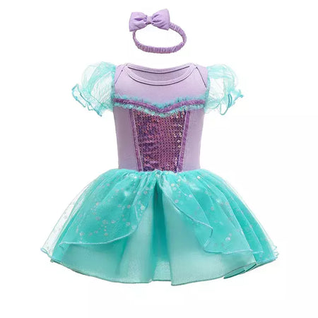 Baby Romper TUTU Vestido Com Headband Infantil Baby Princess Girl Roupas Tamanho 3-18M Cute Design Baby Dress Party Trajes