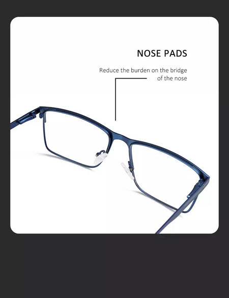 ZENOTTIC 2024 Liga dos homens Titanium Ótico Eyeglass Frame Moda Homens Quadrados Óculos Ultra Light Metal Clássico Sobre o balcão Óculos BT2108