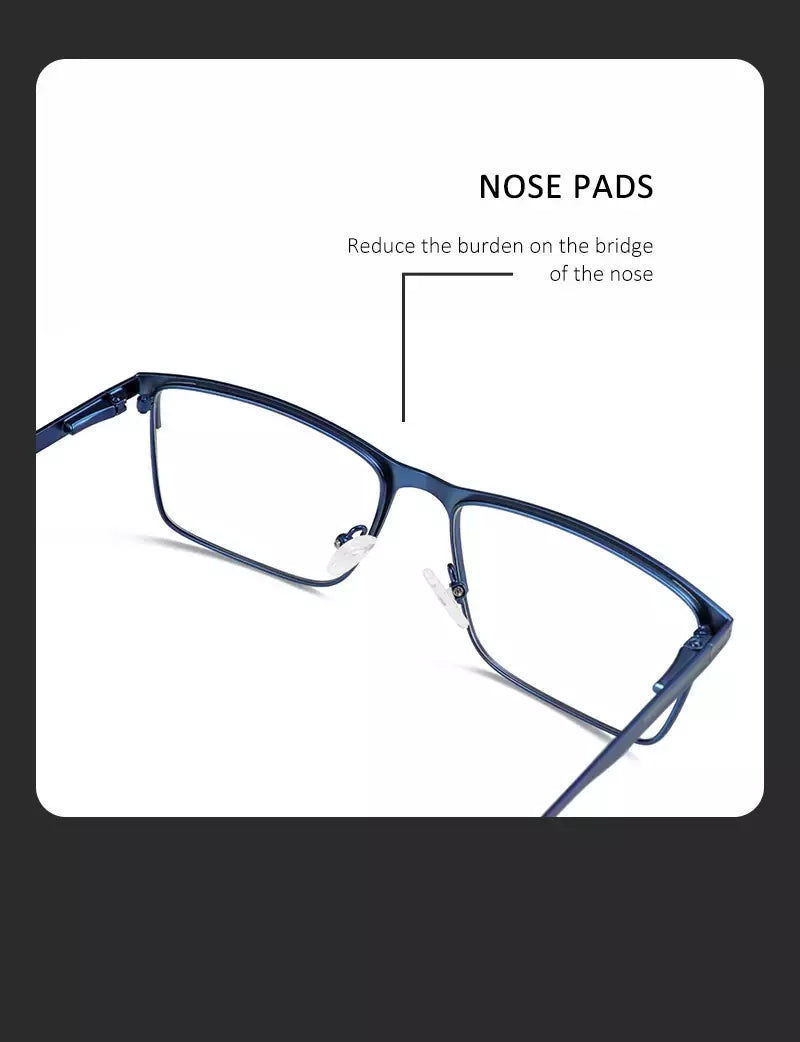 ZENOTTIC 2024 Liga dos homens Titanium Ótico Eyeglass Frame Moda Homens Quadrados Óculos Ultra Light Metal Clássico Sobre o balcão Óculos BT2108