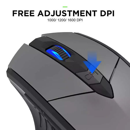 INPHIC-PM6 Mouse Recarregável Sem Fio, Compatível com Bluetooth, Office Mute, Suporte PC, Laptop, Tablet, Smartphone, Universal, 2.4G