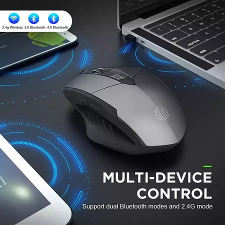 INPHIC-PM6 Mouse Recarregável Sem Fio, Compatível com Bluetooth, Office Mute, Suporte PC, Laptop, Tablet, Smartphone, Universal, 2.4G