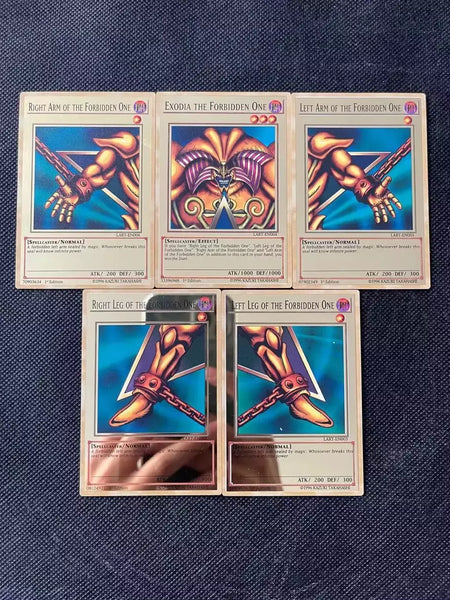 Yugioh cartões de metal dourado yu-gi-oh liga coleção cartão olhos azuis escuro magial obelisco slifer ra crianças presente de aniversário de natal
