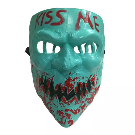 Máscara de Halloween da Purga Cruz, Assustador Cosplay Party Prop Coleção, Rosto Inteiro Resina, Máscara Assustadora do Filme de Horror, Novo, Quente