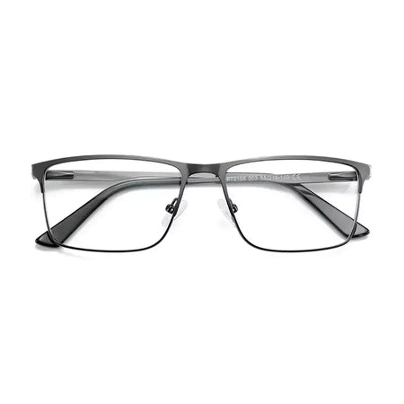 ZENOTTIC 2024 Liga dos homens Titanium Ótico Eyeglass Frame Moda Homens Quadrados Óculos Ultra Light Metal Clássico Sobre o balcão Óculos BT2108
