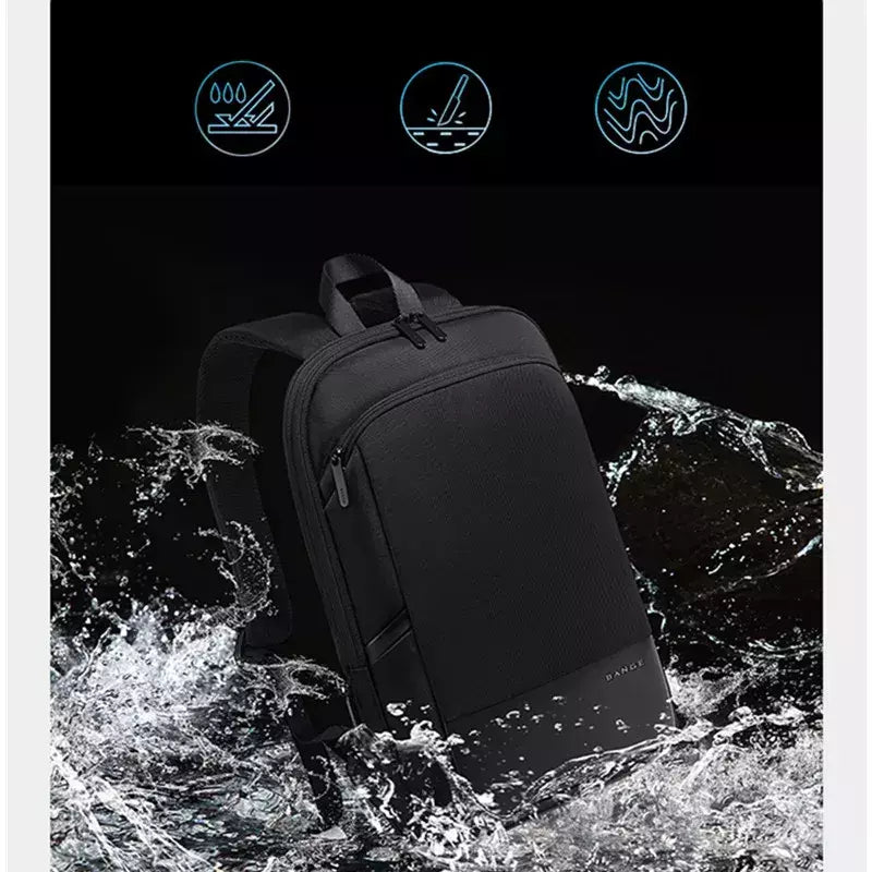 BANGE-Mochila Laptop impermeável para homens, bolsas de ombro leves escaláveis para homens, negócios e viagens, moda clássica, viagens e motociclista, 15,6";;VERDADEIRO;;"Blue,43 x 31 x 7 cm