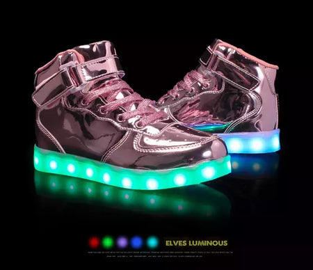 Tamanho 25-46 led sapatos com luzes brilhantes led chinelos para crianças & adulto feminino tenis para crianças meninos meninas sapatilhas luminosas