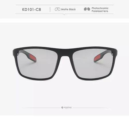 Óculos de sol ultra leves Kdeam retangulares para homens e mulheres, TAC polarizado, lente espessura, óculos de sol para condução, esportes, Cat.3, TR90, 1.1mm