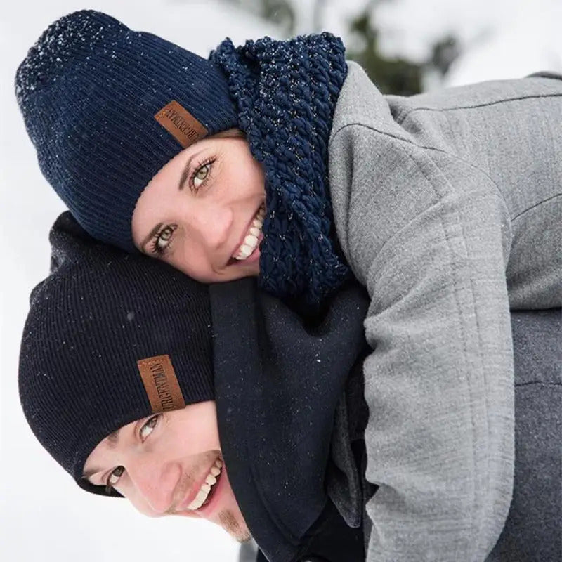 Chapéu clássico de inverno tricotado URGENTMAN Label Casual boné para mulheres homens manter quente adicionar forro de pele chapéu de inverno fashion sólido gorro chapéu 16 cores boné de esqui