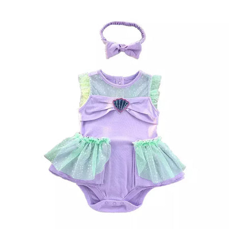 Baby Romper TUTU Vestido Com Headband Infantil Baby Princess Girl Roupas Tamanho 3-18M Cute Design Baby Dress Party Trajes