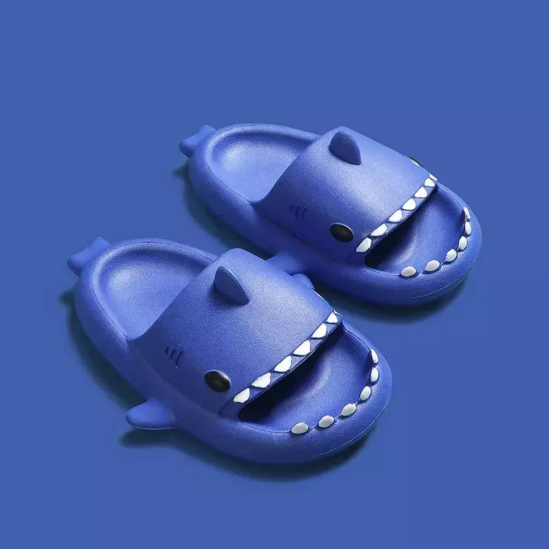 Crianças chinelos dos desenhos animados sandálias de tubarão verão meninos meninas bebê crianças sapatos sola macia antiderrapante