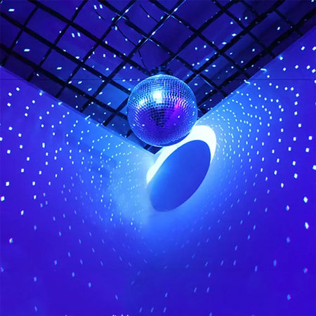 Bola de espelho de discoteca para festa, bola brilhante, luz de palco, bola de vidro rotativa, retrô, reflexiva, ktv, dj, luzes, decoração de natal para casa 2024
