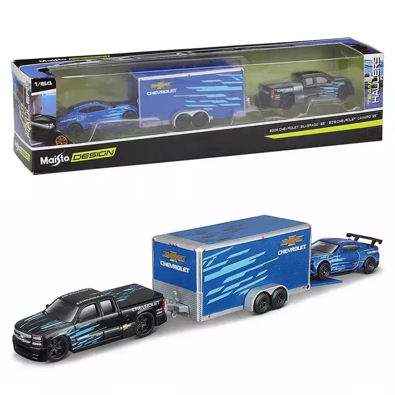 Maisto 1:64 1993 Chevrolet 454 SS PICK UP Fabricação de fundição de transporte Modelo de reboque Modelo de simulação Coleção de carros em liga