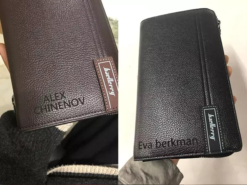 Baellery homens bolsa de embreagem grande capacidade carteiras de bolso do telefone celular passcard bolso de alta qualidade multifuncional carteira para homem