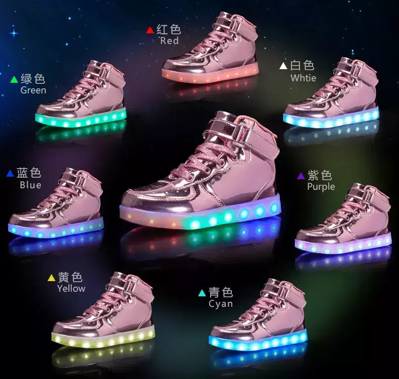 Tamanho 25-46 led sapatos com luzes brilhantes led chinelos para crianças & adulto feminino tenis para crianças meninos meninas sapatilhas luminosas