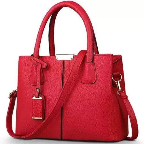Bolsas de couro PU para mulheres, sacola grande para senhoras, bolsas de ombro q