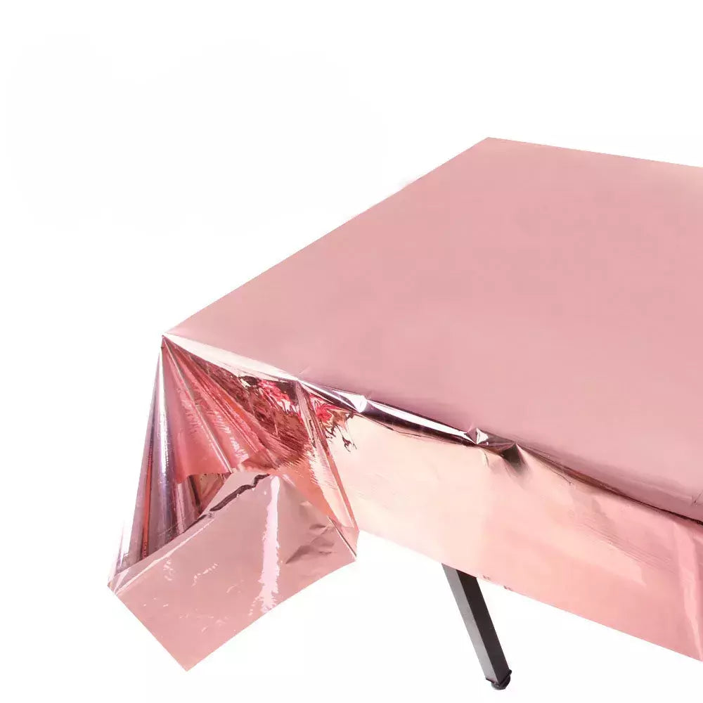 Folha De Brilho Impermeável Festa Rosa Ouro Toalha De Mesa Cobertura De Mesa De Aniversário Retangular Toalha De Mesa De Aniversário De Casamento