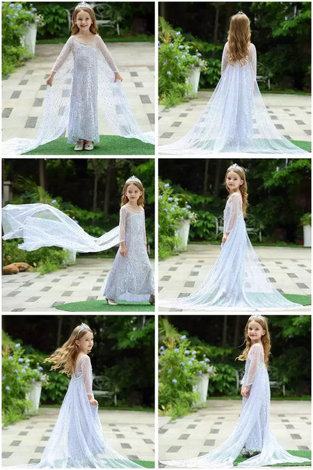 Crianças elsa ariel traje meninas quarta-feira dança disfarce crianças rapunzel vestido elegante barbi cosplay halloween fantasia 3-12t