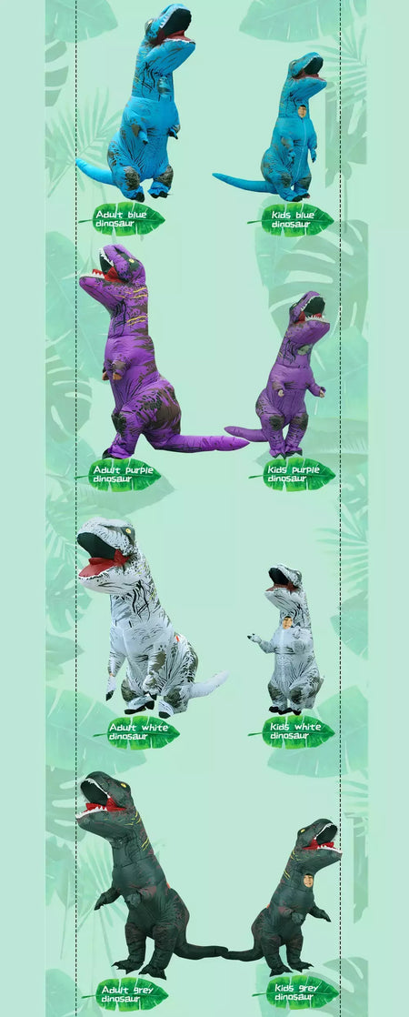 Adulto crianças t-rex dinossauro trajes infláveis purim halloween natal mascote anime festa cosplay traje vestido ternos extravagantes