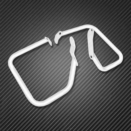 Protetor cromado para alforje traseiro de motocicleta, barra de colisão para harley softail Heritage Classic Springer FLST FXSTB padrão FXSTS