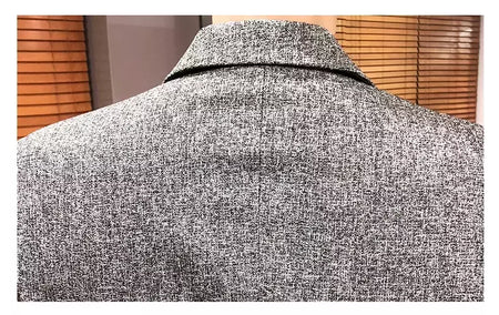 Terno casual blazer masculino, jaqueta formal, design popular, vestido, casacos de negócios, plus size, S-4XL, 2023