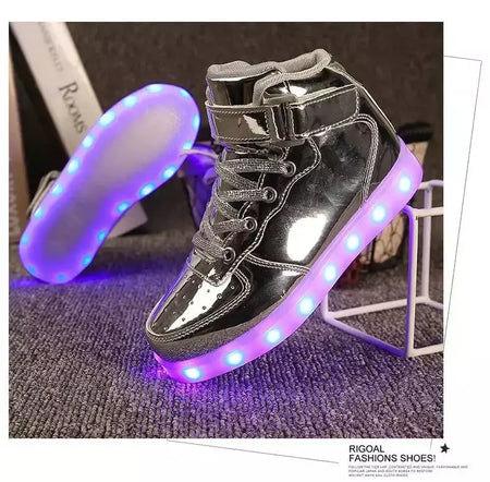 Tamanho 25-46 led sapatos com luzes brilhantes led chinelos para crianças & adulto feminino tenis para crianças meninos meninas sapatilhas luminosas