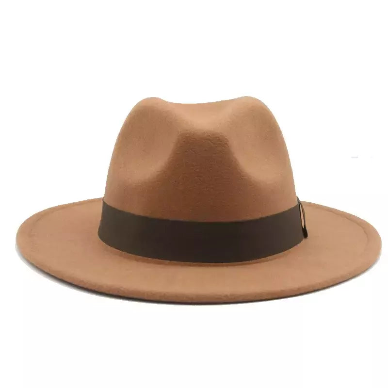 chapeu feminino chapeu chapeu masculino gorro Chapéu fedora mulheres fita banda homens chapéus de aba larga igreja casamento clássico bege branco chapéu do inverno das mulheres dos homens 2021 new gorras hombre