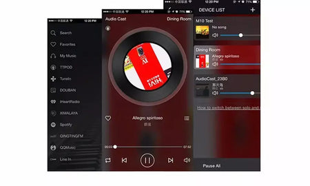 Receptor de áudio sem fio, wi-fi, para airplay, spotify, dlna, nas, stream de som, bluetooth 5.0, adaptador óptico de caixa de música, wr320