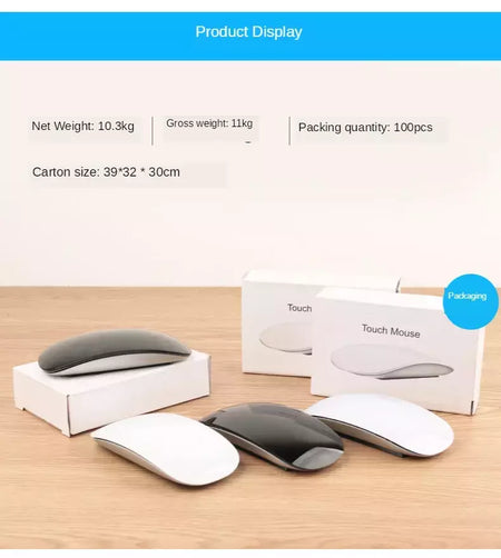 Silencioso Magic Mouse sem fio recarregável, Bluetooth, Laser, Computador, Magro, Ergonômico, PC, Apple MacBook, Microsoft, Magic