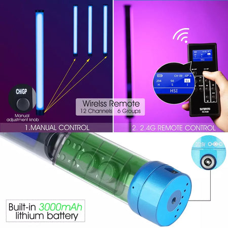 (DO Brasil) Sokani X25 X25-kit RGB LED Luz de vídeo portátil Luz de enchimento para TikTok YouTube Live Streaming Studio