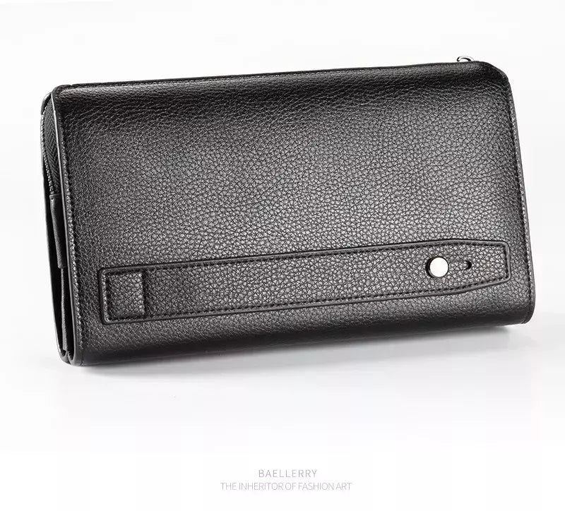 Baellery homens bolsa de embreagem grande capacidade carteiras de bolso do telefone celular passcard bolso de alta qualidade multifuncional carteira para homem