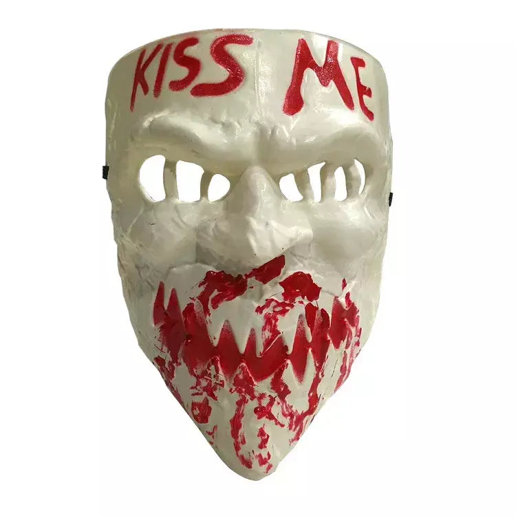 Máscara de Halloween da Purga Cruz, Assustador Cosplay Party Prop Coleção, Rosto Inteiro Resina, Máscara Assustadora do Filme de Horror, Novo, Quente