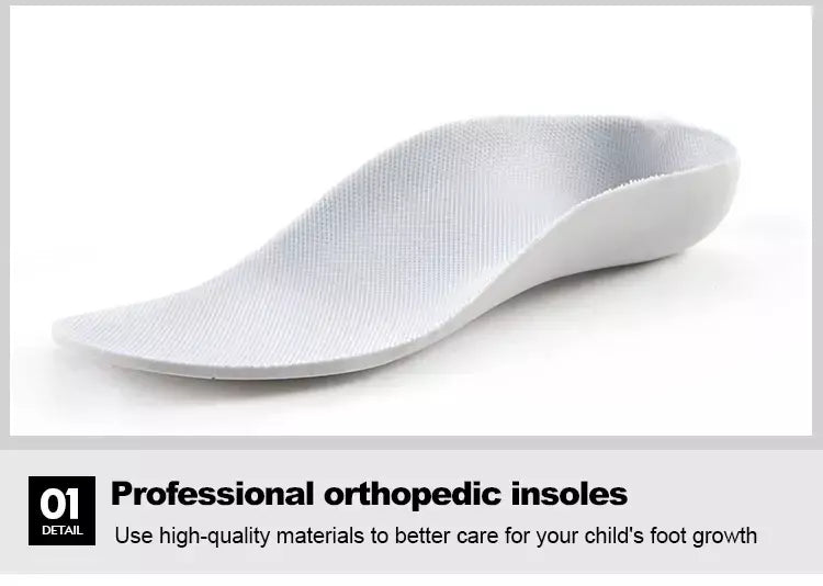 Sapatilhas para crianças, sapatos ortopédicos para crianças, ponta dos pés, suporte de tornozelo alto para caminhada, tênis de sola antiderrapante de fundo duro para meninas meninos pés chatos