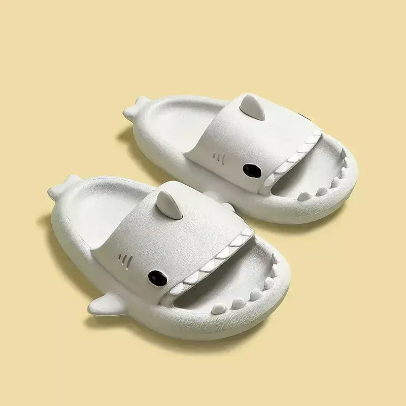 Crianças chinelos dos desenhos animados sandálias de tubarão verão meninos meninas bebê crianças sapatos sola macia antiderrapante