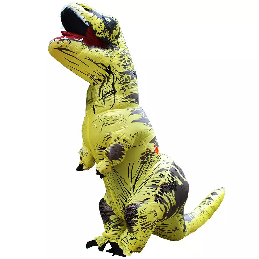 Trajes de dinossauro inflável t-rex cosplay anime explodir festa traje de halloween para mulher homem criança adulto crianças mascote